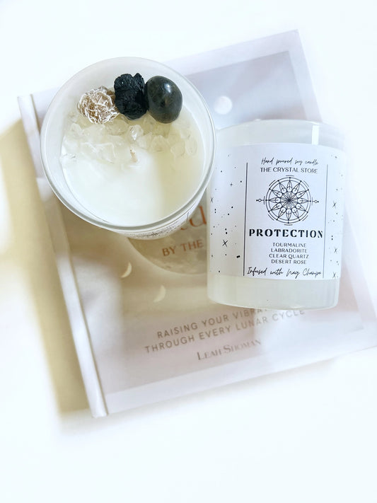 Protection Crystal Soy Candle